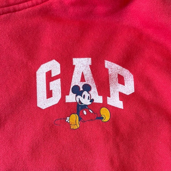 Disney x GAP Red Mickey Mouse Hoodie Teen 14-16 - Picture 2 of 4